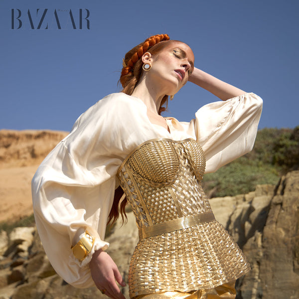 Myra earrings published in Harper's Bazaar Vietnam June 2025